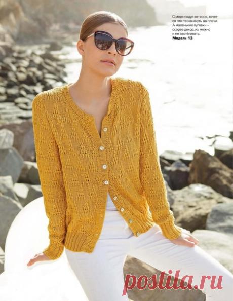 Запись на стене #вязаный_жакет@modnoe.vyazanie Жакет. Описание.