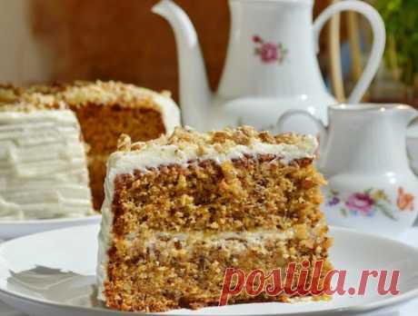 Для гурманов и сладкоежек: ароматный ореховый пирог — Вкусные рецепты