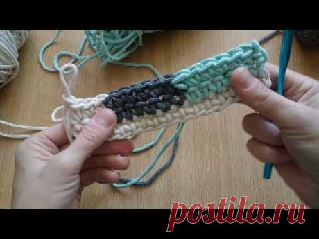 ТЕХНИКА ИНТАРСИЯ КРЮЧКОМ ВАРИАНТ 1/КОВРЫ КРЮЧКОМ