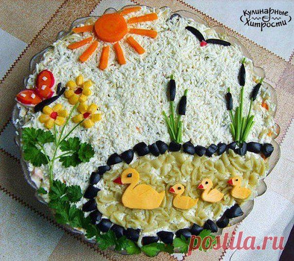 🍀 Идеи украшения салатов на детский праздник 🍀 / Райская пища