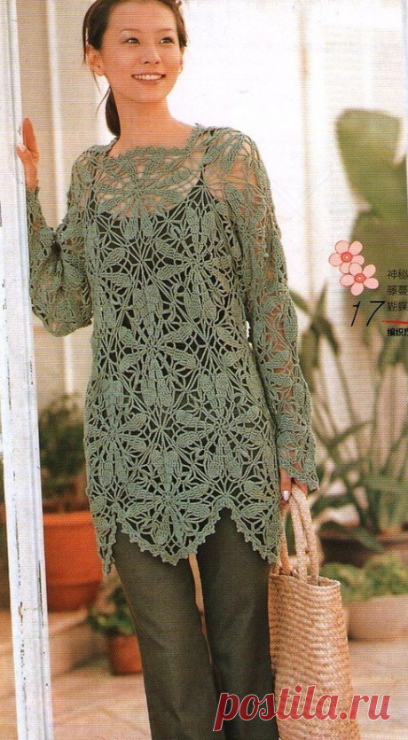 Crochet tunic Crochet tunic, free pattern