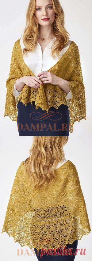 Ажурная шаль «Beausoleil» | DAMские PALьчики. ru