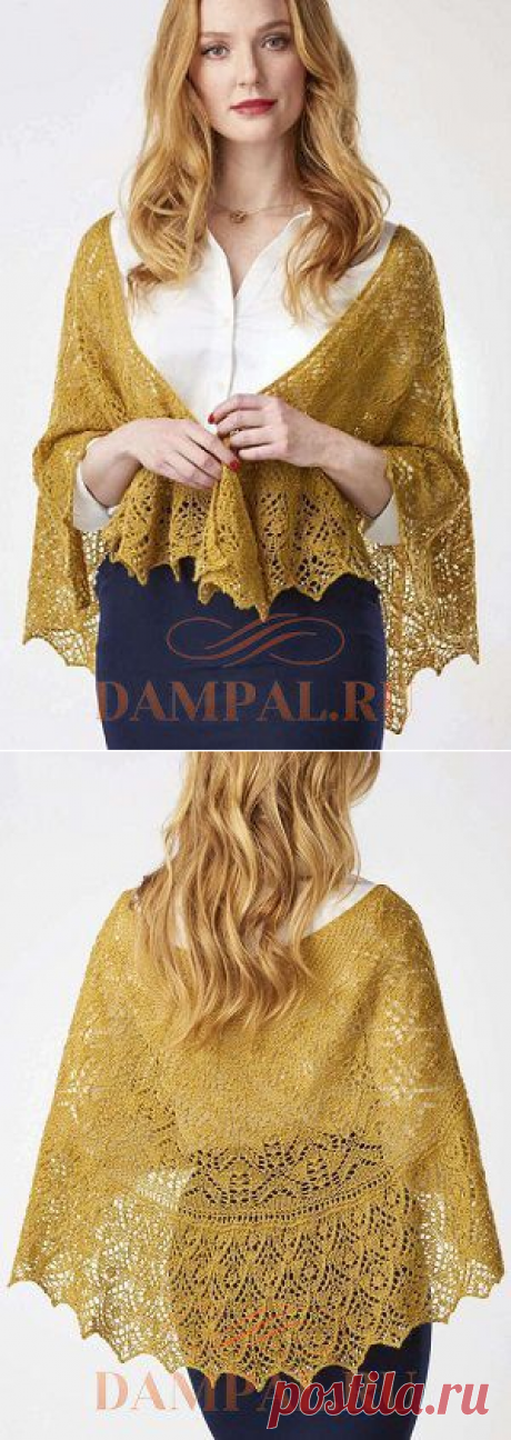 Ажурная шаль «Beausoleil» | DAMские PALьчики. ru