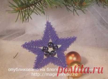 Звездочки в технике макраме | Волшебная нить