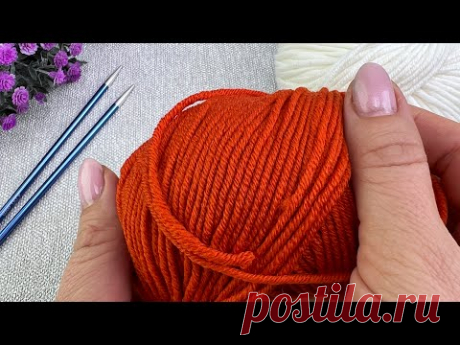🔥СУПЕРСКИЙ УЗОР!!! Вязала с ЗАКРЫТЫМИ ГЛАЗАМИ🙈Вязание для НАЧИНАЮЩИХ