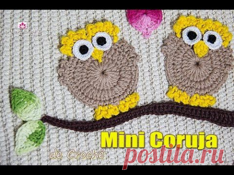 Mini Coruja de Crochê - passo a passo - Professora Simone