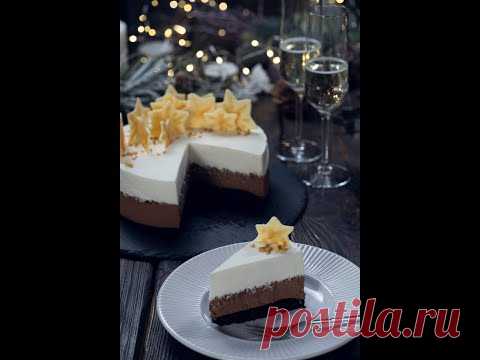 Happy New Year with Chocolate Champagne Mousse Cake #short