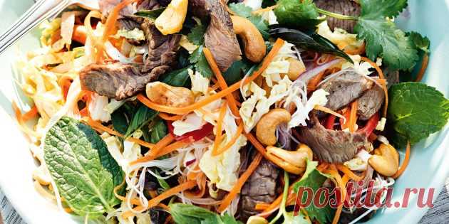 6 сытных и вкусных салатов с говядиной