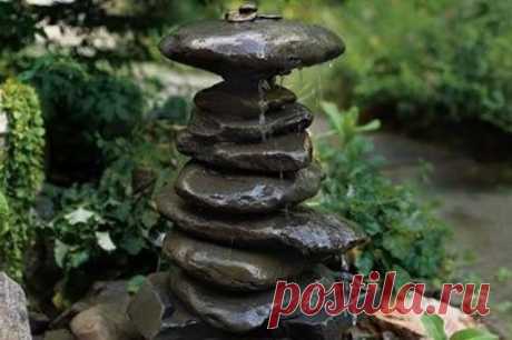 Как сделать миниатюрный фонтанчик и камней