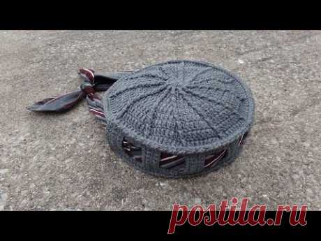 CROCHET How To #Crochet Tie or Belt Handbag Purse TUTORIAL #340 LEARN CROCHET