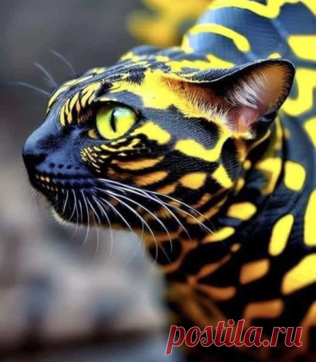 Змеиная кошка - самый редкий вид кошачьих