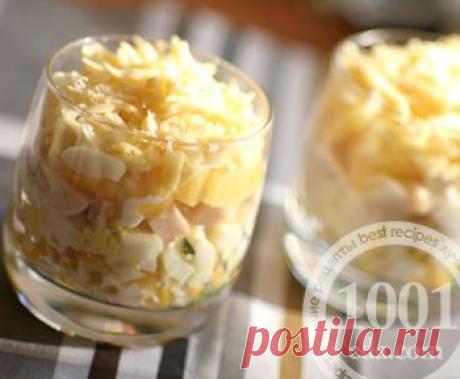 Рецепт салата с ананасами, помидорами и ветчиной - Салат с ананасами . 1001 ЕДА вкусные рецепты с фото!