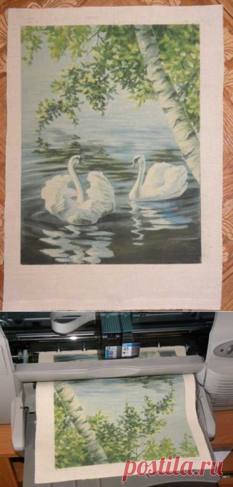 Мастер-класс Печать принтов на струйном принтере&quot; от Светланы Герасимовой... вышивка лентами... КАК ДАВНО Я ЭТО ИСКАЛА!!!...