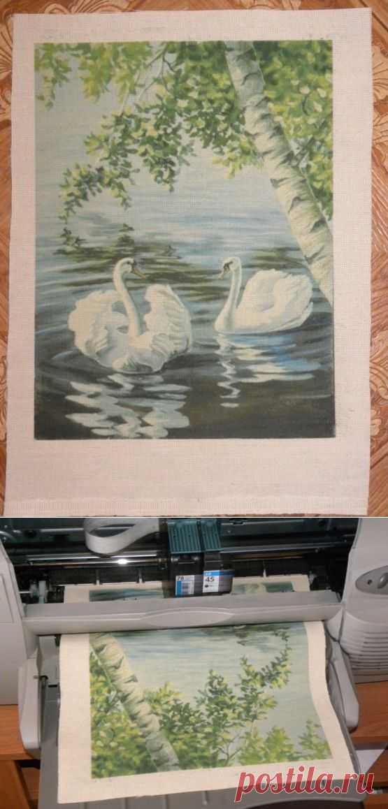 Мастер-класс Печать принтов на струйном принтере" от Светланы Герасимовой... вышивка лентами... КАК ДАВНО Я ЭТО ИСКАЛА!!!...