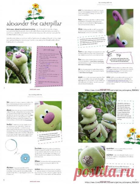 Выкройки мягких игрушек. Гусеница / Тильда, мягкие игрушки своими руками, выкройки / КлуКлу. Рукоделие - бисероплетение, квиллинг, вышивка крестом, вязание