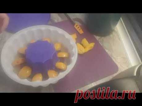 Желейный десерт. Желейный торт. Форма для желе tupperware.