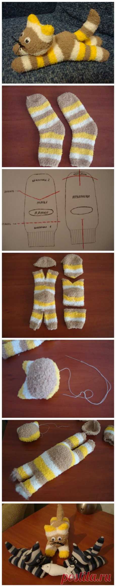 DIY Cute Sock Kitten: