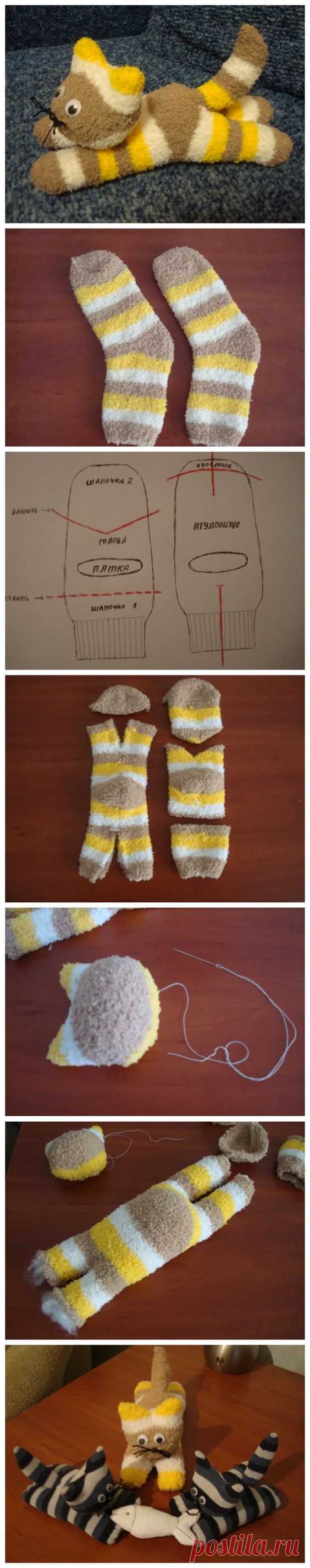 DIY Cute Sock Kitten: