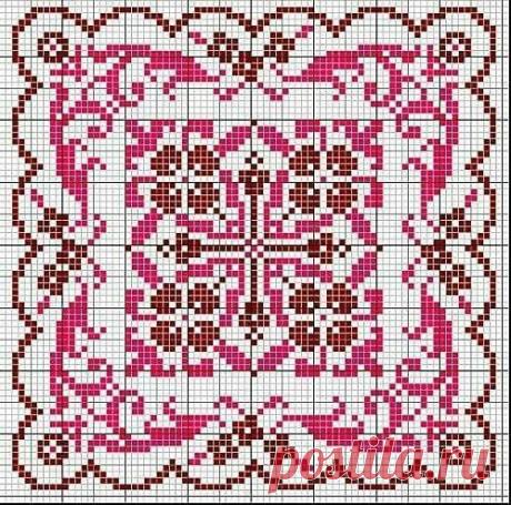 Большая подборка схем для вышивки интересных орнаментов Большая подборка схем для вышивки интересных орнаментовОрнаментами можно украшать сумки, салфетки, скатерти и даже одежду.
