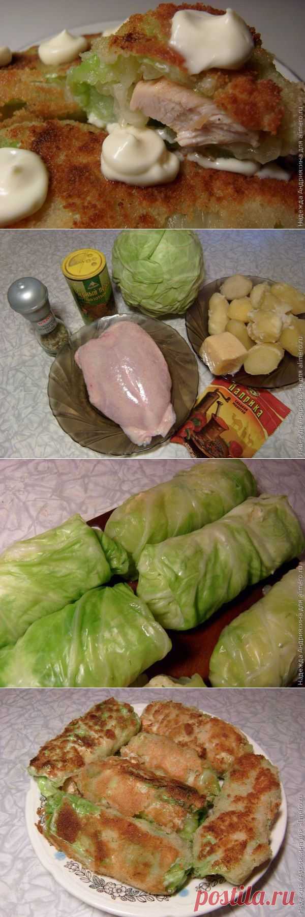 Батончики из капусты с начинкой