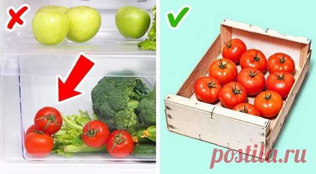 Помидоры в холодильнике теряют свой вкус.
Новое исследование, опубликованное в трудах Национальной академии наук, показывает, что хранение помидоров при температуре ниже 12 °С препятствует их способности вырабатывать вещества, которые способствуют аромату и вкусу. Все дело в том, что холодная температура снижает функциональность генов, которые отвечают за аромат и созревание плодов. По этой причине помидоры лучше всего хранить в затемненном помещении при комнатной температуре.