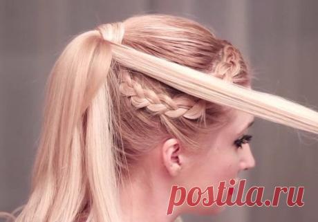 Простая и красивая причёска