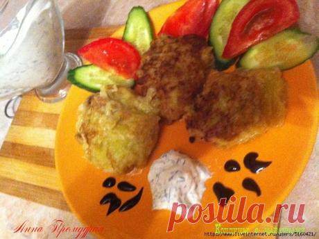 Колдуны из кабачков с куриным фаршем