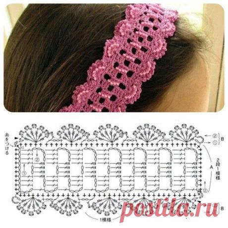 (6) Crochet headband diagram | heavenly hats