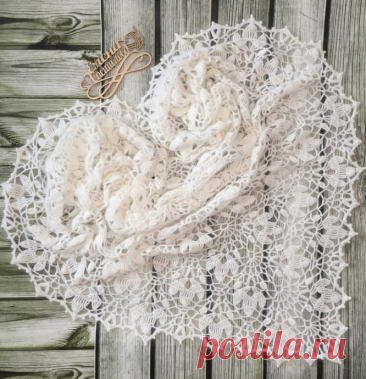 Шаль "Подснежники" из пуха норки — невесомая нежность, связанная крючком Она словно первый цветок среди снега — изящная, лёгкая, почти невесомая. Шаль "Подснежники", связанная из пуха норки, покоряет с первого взгляда: тонкая работа крючком, ажурный узор, лёгкий пушистый ореол и тепло, которое дарит не только телу, но и душе.Это не просто аксессуар...