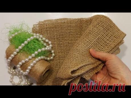 АХ!какая ПРЕЛЕСТЬ из обычного ДЖУТА и МЕШКОВИНЫ своими руками!СМОТРИ!Поделки-Пасха DIY Easter crafts