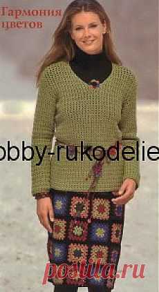 Хобби (рукоделие своими руками): вышивка, вязание » Архив блога » Вязание крючком – юбка из кружевных квадратов