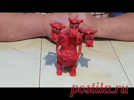 Ватная Игрушка Змей Горыныч, 5 ч заключительная.
