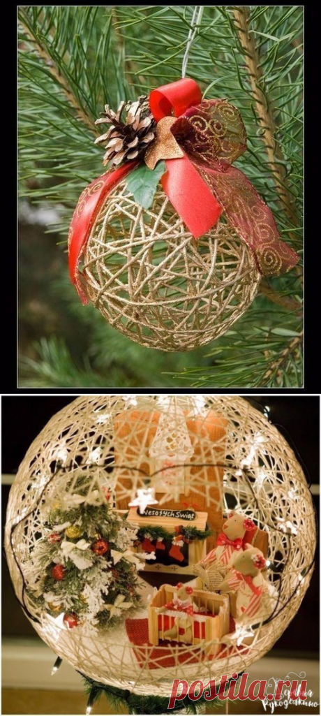 Волшебные шары из ниточек — Сделай сам, идеи для творчества - DIY Ideas