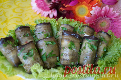 Рулетики из баклажанов: самый вкусный рецепт! - Домашний Ресторан