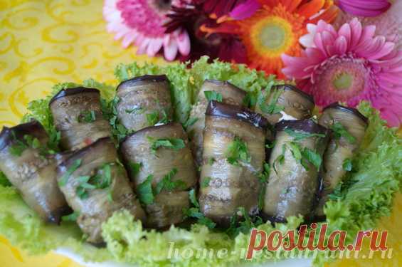 Рулетики из баклажанов: самый вкусный рецепт! - Домашний Ресторан