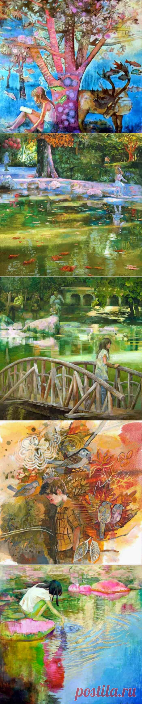 Удивительные миры современной греческой художницы Katia Varvaki - Ярмарка Мастеров - ручная работа, handmade