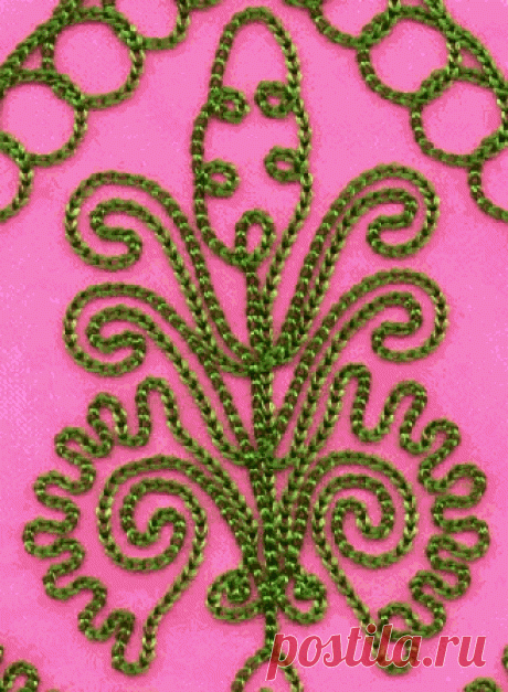 Вышивка шнуром. Фотоподборка