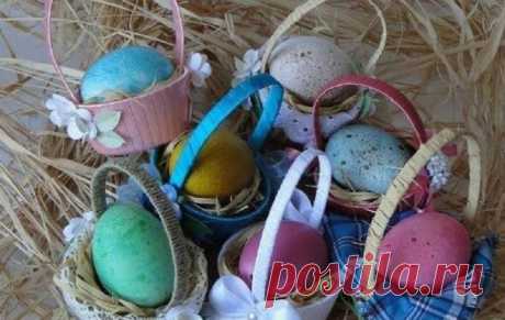 Пасхальные корзинки своими руками