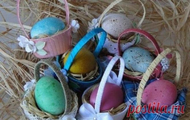 Пасхальные корзинки своими руками