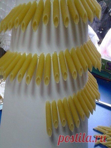 Ёлка из макарон