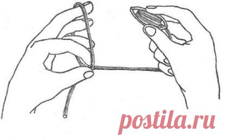 Техника плетения обратного узла