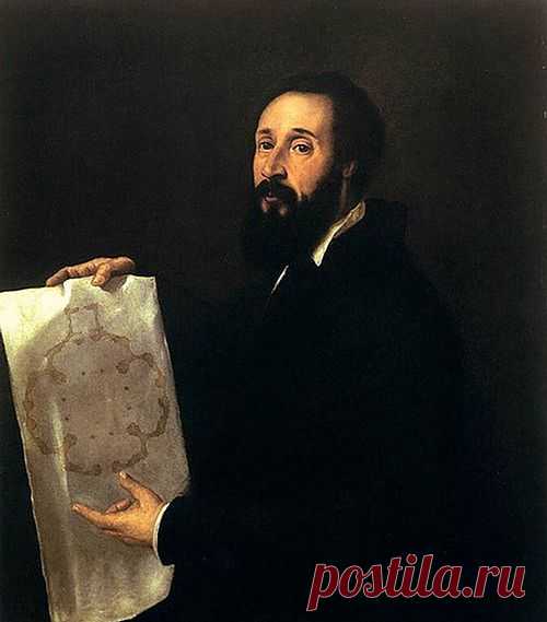 «Портрет Джулио Романо» (1536) В. Тициан
   На картине изображен итальянский живописец и архитектор Джулио Романо (или Джулио Пиппи) – ученик Рафаэля и один из ярких представителей маньеризма. Он родился в Риме, но жил и работал в Мантуе.
   Сейчас портрет принадлежит музею города Мантуи, который расположен а Палаццо де Те, который был построен и расписан художником Джулио Романо по его проекту.