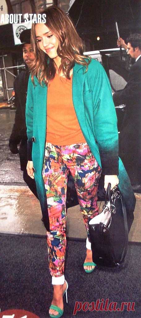 Пальто Джессики Альба / Звездный стиль / Модный сайт о стильной переделке одежды и интерьера