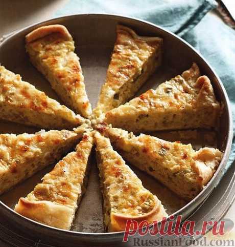 Рецепт: Луковый пирог с сыром на RussianFood.com