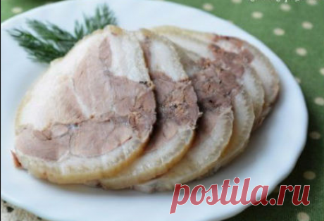 Рулет из свиной рульки. Отличная альтернатива колбасе и ветчине! Рулет из свиной рульки - отличная альтернатива ветчине и колбасе, ведь он не содержит консервантов и красителей. Получается очень классная вещь!