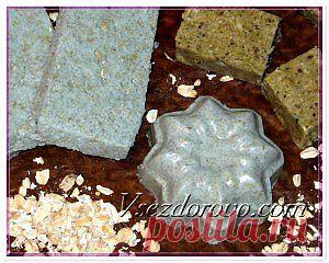 Сахарный скраб с овсяными хлопьями.