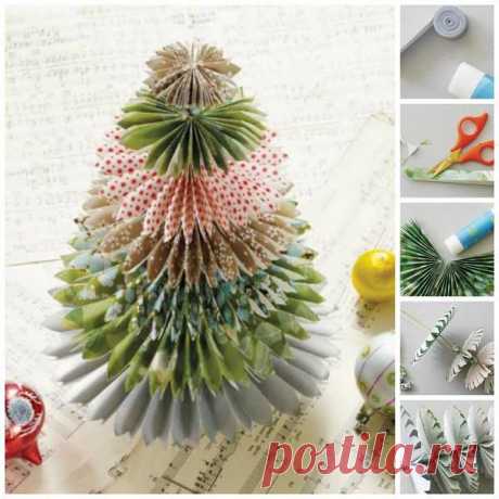 Mini Japanese Paper Christmas Tree | DIY Cozy Home