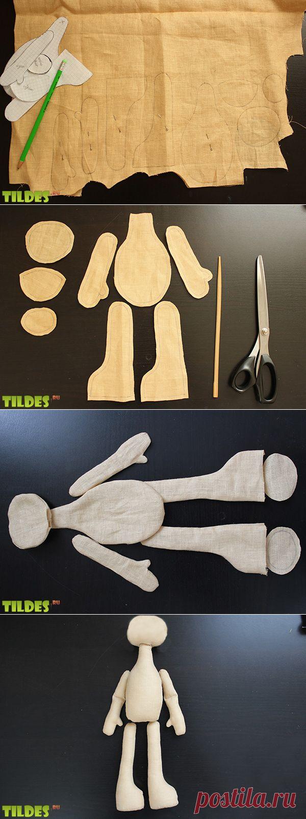 Делаем туловище для куклы большеножки