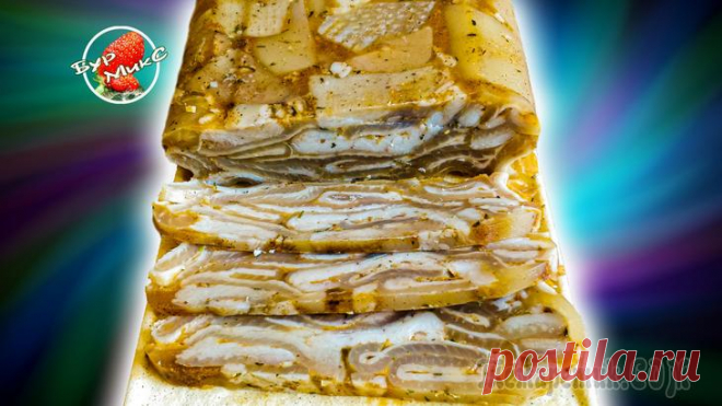 Закуска за копейки Просто, дёшево, очень вкусно, да ещё и полезно! Если вы любите холодец, студень и заливное, то срочно забирайте этот рецепт себе в копилку! #закуска #свиныешкурки #какготовитьИнгредиенты:Свиные шкурки...