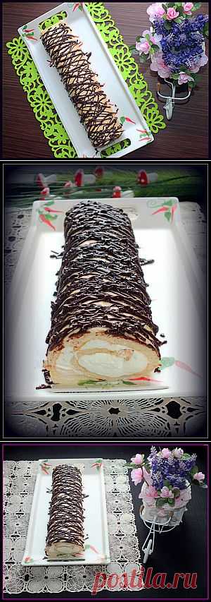 Меренговый рулет. Рецепт c фото, мы подскажем, как приготовить!